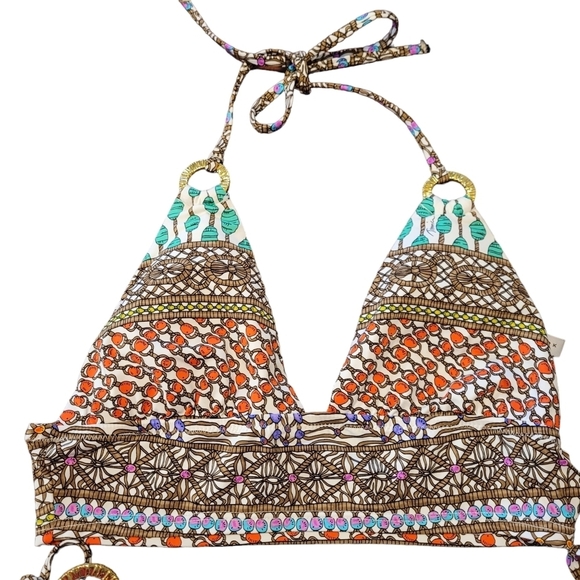 Trina Turk 2 piece multi color bikini - 10. M73 - Picture 2 of 15